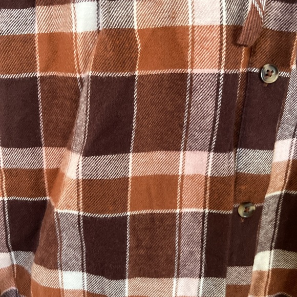 🎉 3 For $ 20 COPPER KEY GIRLS Button Front Plaid Dress Size 6 Long Sleeve NWT - Picture 6 of 6